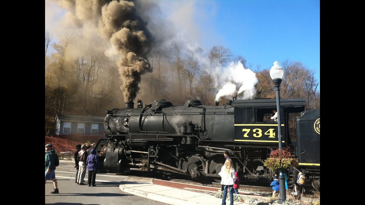 Engine 734 Western Maryland Scenic Railroad Engine 734 - YouTube