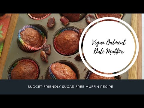 OATMEAL DATE MUFFINS | SUGAR FREE | BACK TO SCHOOL BREAKFAST IDEAS | The Discount Vegan