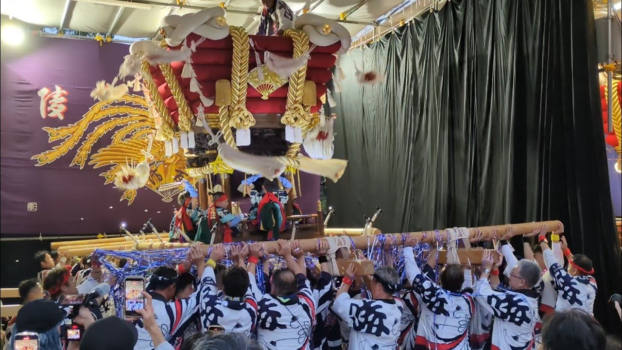 【百舌鳥八幡宮】令和7年陵南町ふとん太鼓　宵宮　宮入