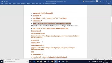 Kubernetes Cluster creation on RedHat