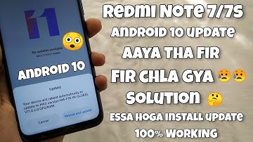 Install Android 10 Official Update Redmi Note 7/7S | MIUI 11.0.3.0 Redmi Note 7/7S INSTALL 😲😲