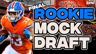 FINAL 2025 Dynasty Rookie Mock Draft (+ Landing Spots)