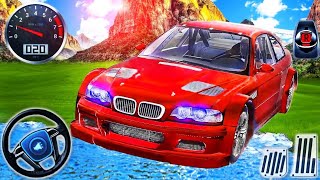 Red BMW M3 and Lamborghini City Driving - Aventador Drift Offroad Simulator - Android GamePlay screenshot 2