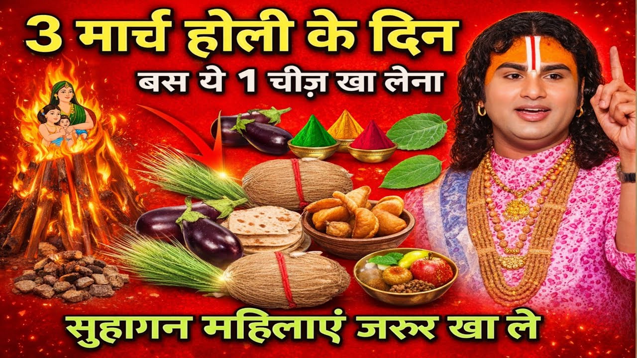 3 मार्च होलिका दहन पर 😱 बस यह 1 चीज़ खा लेता 😱 सब्जी खाना है यह एक चीज खाना है, होली पर जरुर खा लेना