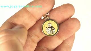 Medalla de oro 18 quilates San Judas Tadeo P8080 Medalla de oro 18 quilates San Judas Tadeo P8080