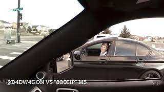 800hp M5 vs Trackhawk