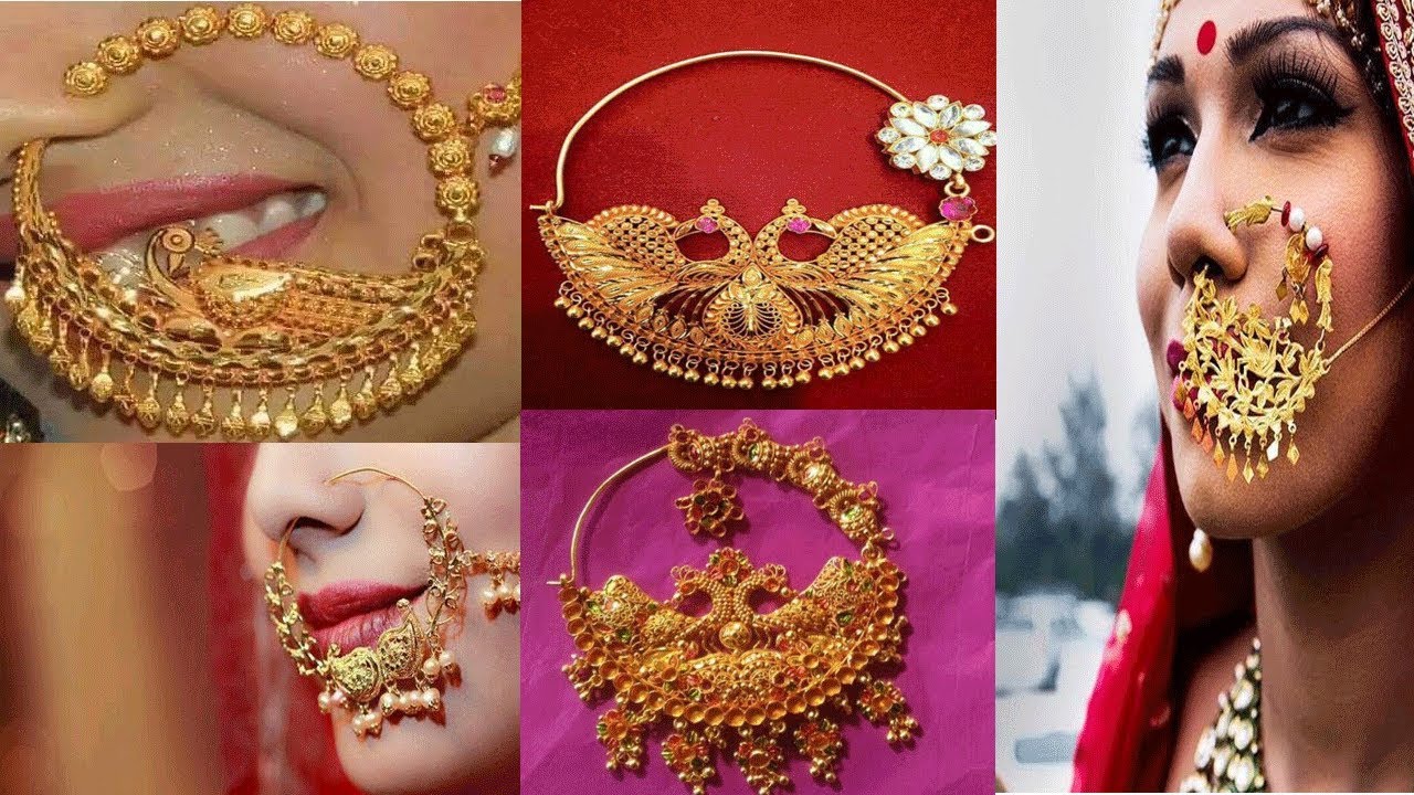 22 kt Gold Nath Designs|| Gharwali /Theri /Kumauni Nath  Designs||Uttarakhandi Nath Designs For Bride - YouTube