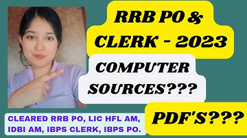 Computer Awareness kaha se kre for RRB PO & Clerk 2023| #ibps #sbi #rrb #lic #rbi #rrbpo #rrbclerk