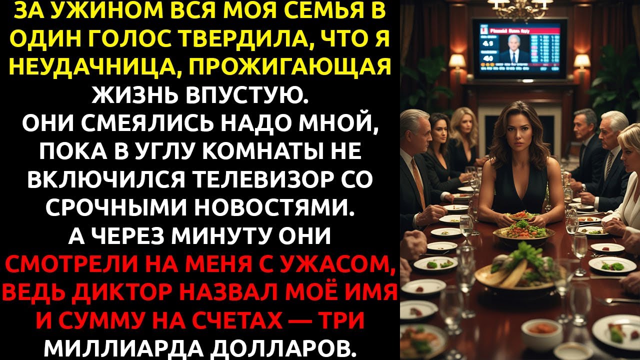Моя семья хвасталась своим БОГАТСТВОМ — пока не узнала, что я ТАЙНЫЙ МИЛЛИАРДЕР.