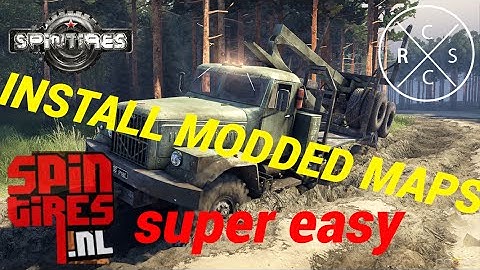 SPINTIRES HOW TO INSTALL MODDED MAPS | 2017