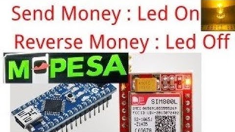 Arduino Led control with mobile money || mpesa