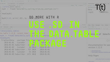 How to use .SD in the data.table package