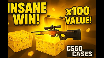 INSANE Win from the Banana Case on CSGOCases! BELLX