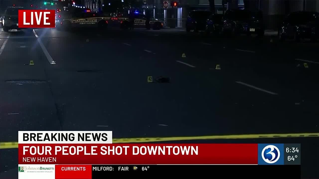 VIDEO: Quadruple shooting reported in New Haven - YouTube
