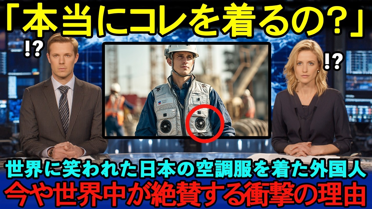 【海外の反応】「日本人は服に扇風機？笑」世界が嘲笑した“空調服”が世界の労働現場を劇的に変えた理由