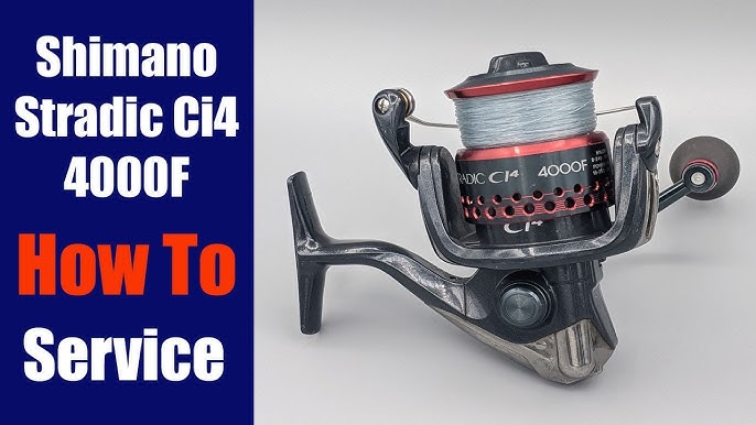Shimano Stradic CI4+ 3000 spin fishing reel how to take apart and service 