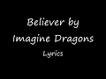 Believer  imagine dragons lyrics