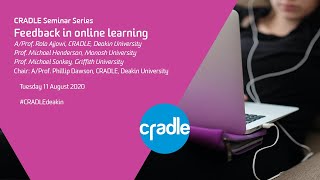CRADLE Seminar Series: Feedback in online learning screenshot 2