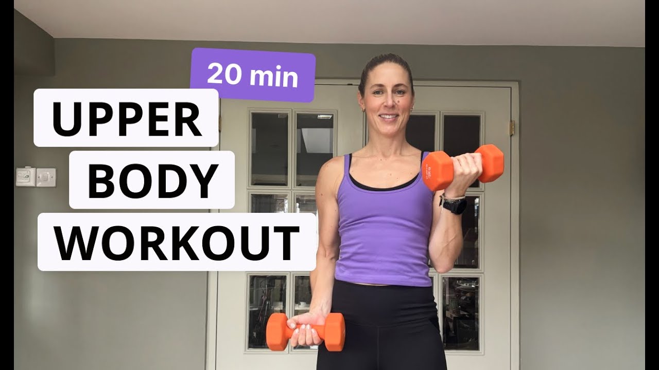 20 MIN UPPER BODY STRENGTH WORKOUT - With Dumbbells - YouTube