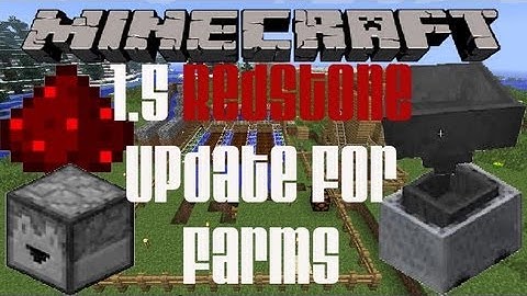 Minecraft 1.5 Redstone Update Usage for Farms (Hoppers, Droppers, and More!)