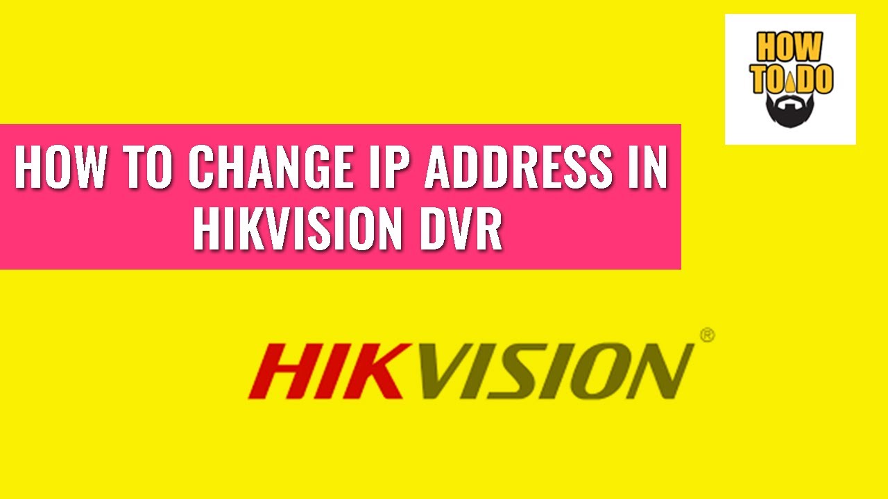 HIKVISION DVR NETWORK SETUP IP Changing YouTube