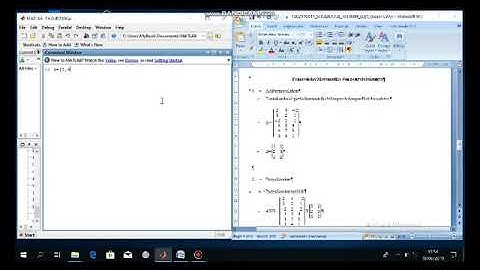Mengerjakan perkalian matriks menggunakan Program Matlab
