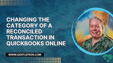 Changing the Category of a Reconciled Transaction in QuickBooks Online
