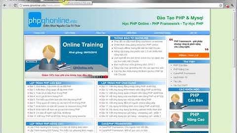 Bài 3:  Khái niệm biến trong PHP
