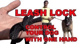 Control Your DOG with One Hand  Robert Cabral Leash Lock  Dog Training Secret
