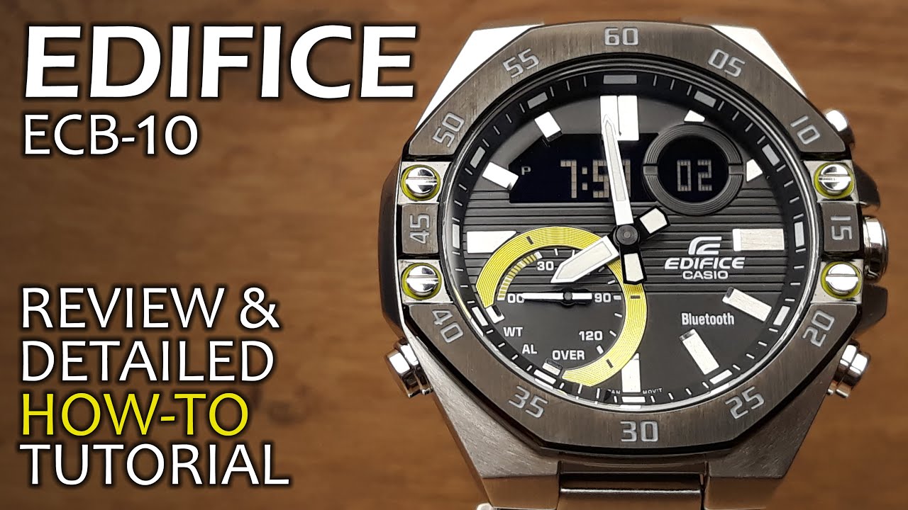 Casio Edifice ECB-10 - Review and Detailed HOW-TO Tutorial on module 5618