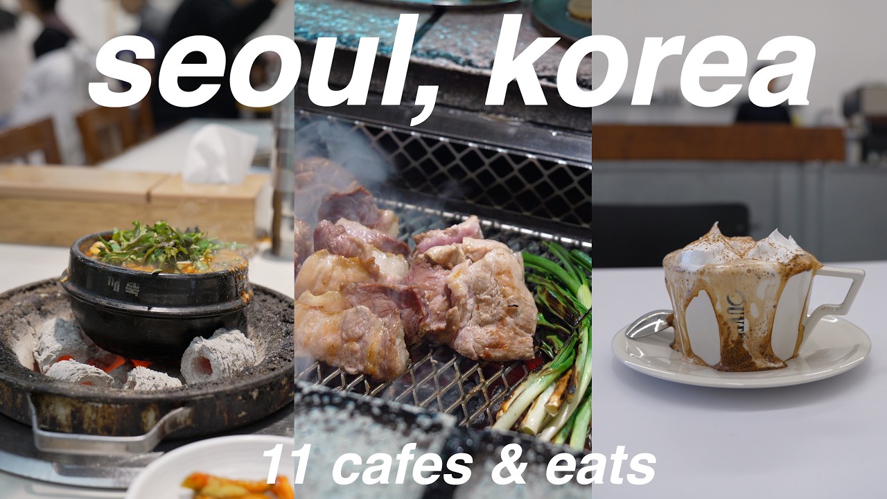 【Путешествие в Корею】Февраль 2026 | Влог: тур по 11 кафе и ресторанам Сеула