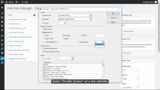 Interlinks Manager - Export the internal links data in a spreadsheet software