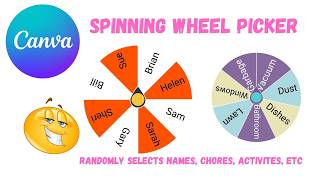 How to Create a Spinning Wheel   Random Picker App in Canva