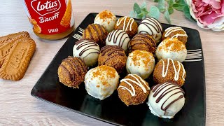 Biscoff Truffles | Easy No Bake Dessert Bites - Only Few Ingredients
