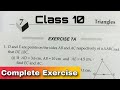 Triangles Class 10 Maths Ex 7A Q1 to Q13 RS Aggarwal | CBSE | Rajmith study