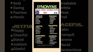 Powerful Alternatives for Common Words #3/ Synonyms Splash #english #vocabulary