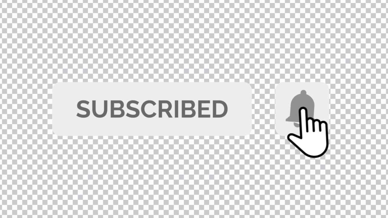 Anitmated Youtube Subscribe Button With Bell Icon 4k Transparent Youtube