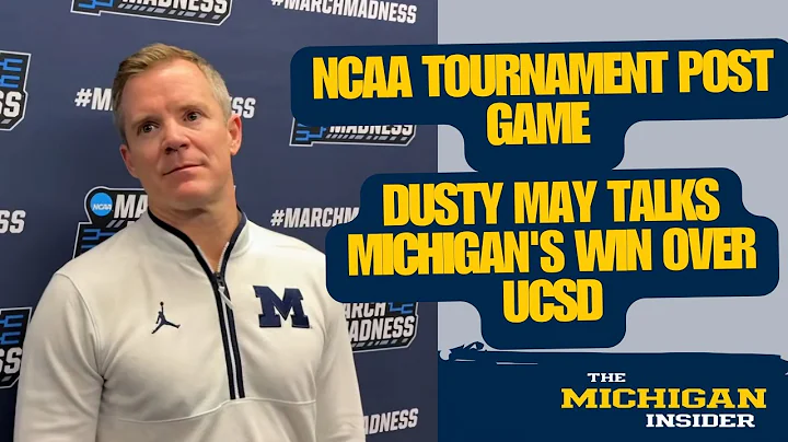 NCAA Tournament postgame: Dusty May reacts to Michigan's win over UC San Diego