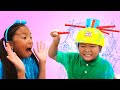 Wendy, Liam, Alex RETO Cabeza Mojada | Wet Head Challenge | Juguetes Para Niños
