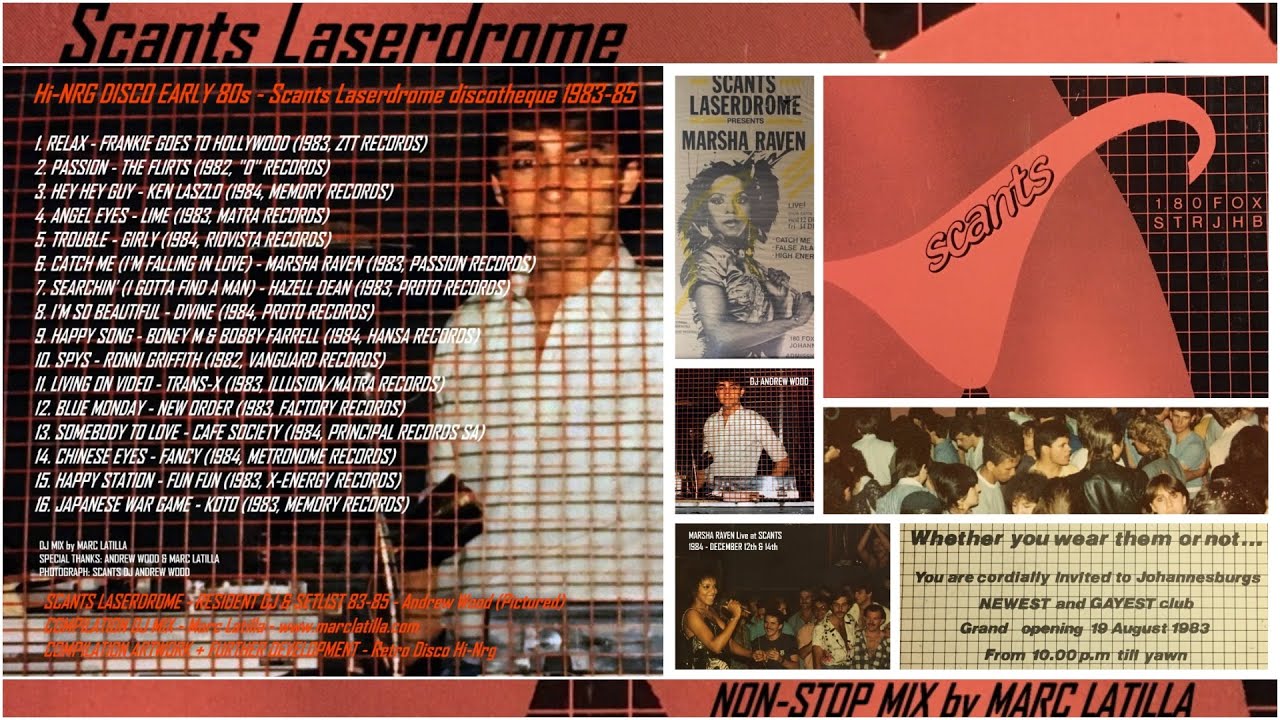 Hi-NRG DISCO EARLY 80s - Scants Laserdrome '83-'85 (Mixed by DJ