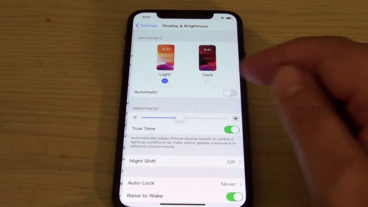 Iphone IPAD How to turn on or off Dark Mode IOS 13 - YouTube