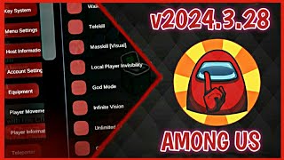 LATEST AMONG US V2024.3.28 MOD MENU APK | KILL PLAYER | FREE CHAT | CONTROL PLAYER  NEW FEATURES🔥