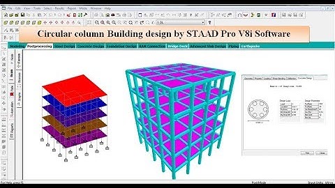 Circular Column Building design by using STAAD Pro V8i Software