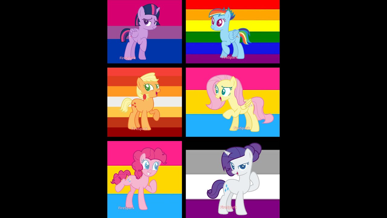 photo My Little Pony Pride Flags mane 6 pride flags next gen speedpaint