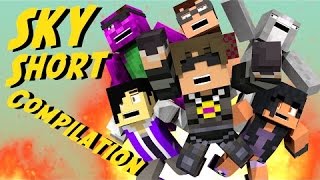 Sky Does Minecraft | Minecraft Animated Short - FANIMATION COMPILATION! (Funny Moments!)