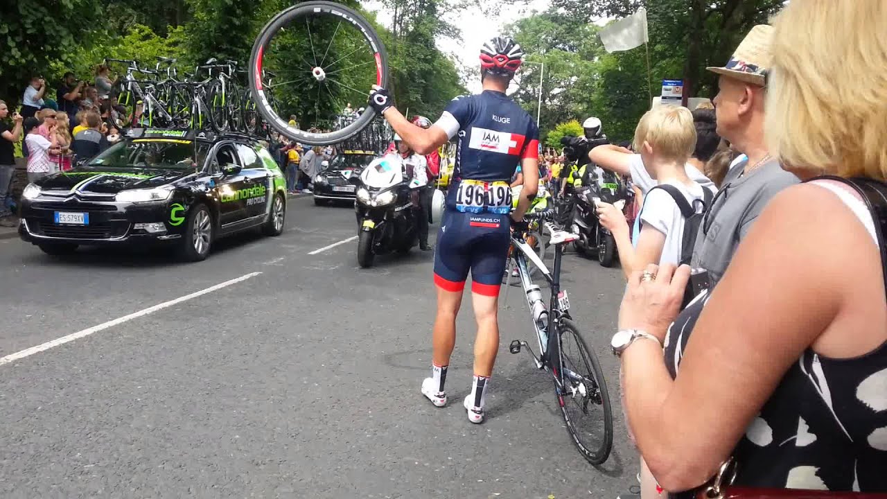 Le Tour De France 2014 - Stage 2, Huddersfield Road. HOLMFIRTH - Best Footage with crash