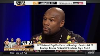 ESPN First Take - Floyd Mayweather Joins The Debate Desk (FULL)