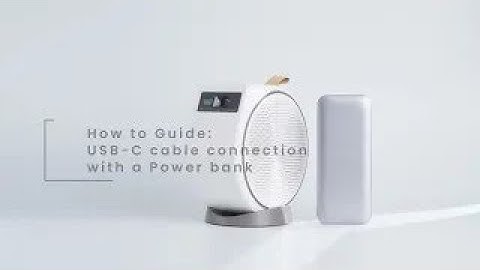 BenQ GV31 Portable Ceiling Projector –How to charge with power bank via USB-C
