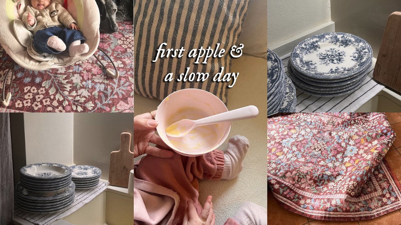 Спокойный день дома 🍎 | Первое яблоко малыша и уютные находки для дома