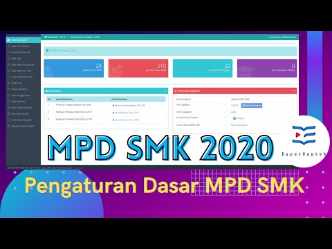 Pengaturan Dasar Bagi Admin MPD SMK Erapor 2020  [Gimana Cara Setting MPD Terbaru Yang Benar!]